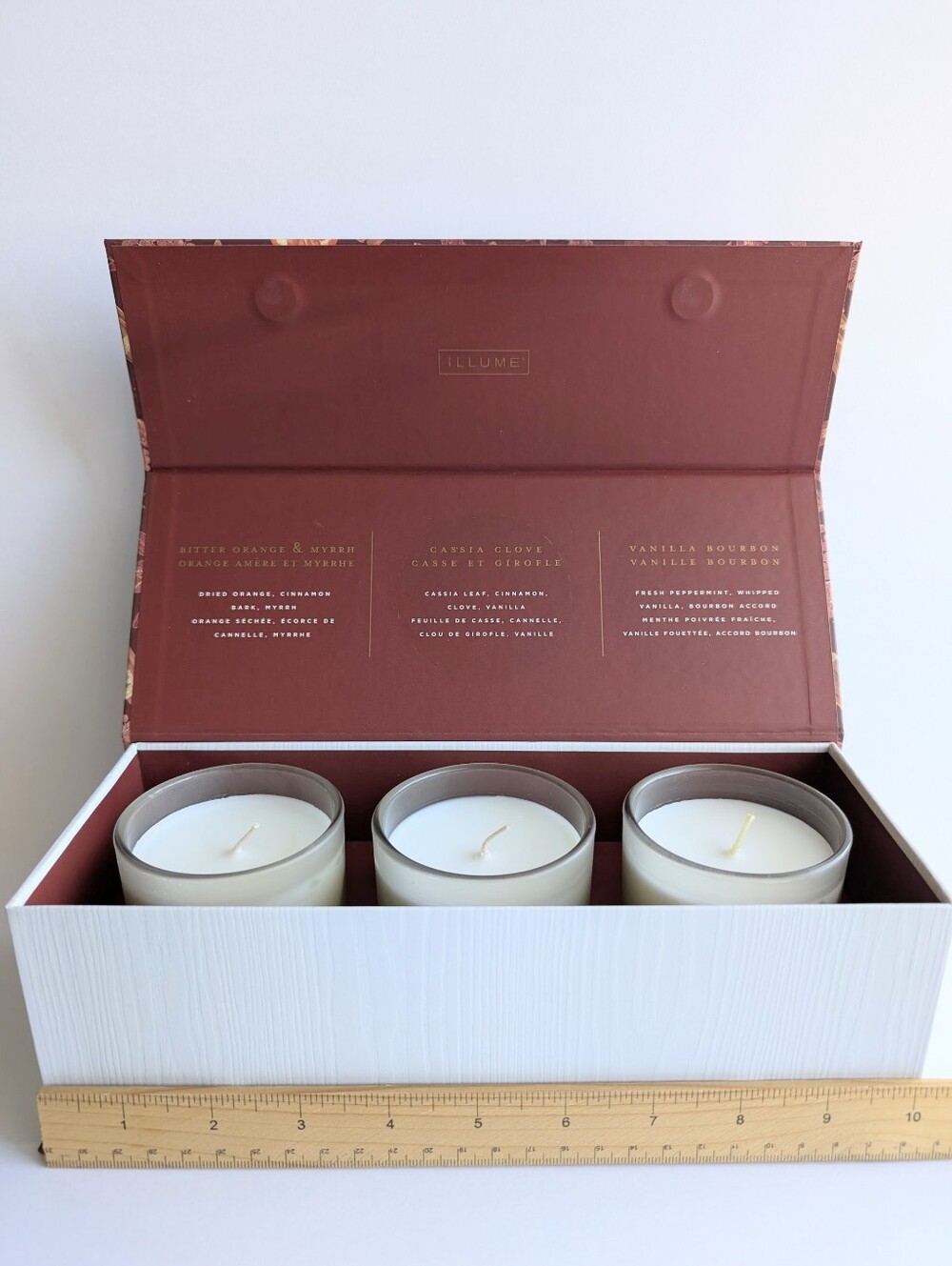 ILLUME Festive Market 3-Piece Soy Candle Gift Set With Premium Gift Box